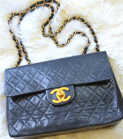 black jumbo chanel bag|vintage jumbo Chanel bag.